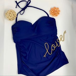 Athleta • Swim Top Blue • Size S